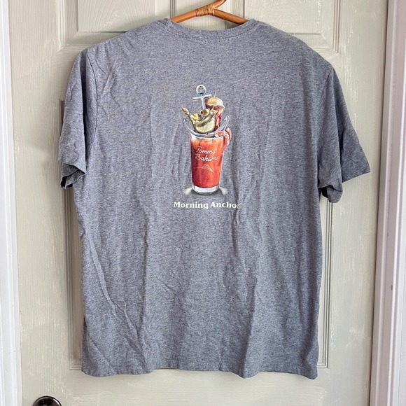 Tommy Bahama Other - Tommy Bahama Bloody Mary Tee Sz L Mens Morning Anchor Gray Coastal Beach